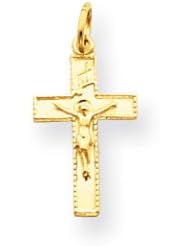 14k INRI Crucifix Charm