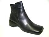 Women's Italian Leather Ankle Boot, Fleece Lined, Made in Italy