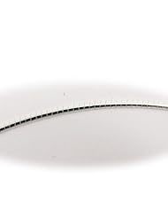 OMEGA 2mm Oval Domed Sterling Silver 16 - 18 Inch Nickel Free Chain Necklace Italy