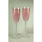 50th Anniv Gold Swirl Flutes