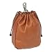 Piel Large Drawstring Pouch (Saddle)