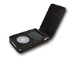 Braune Klapp - Ledertasche f�r den iPod Video 60/80 GB inkl. abnehmbarem G�rtelclip