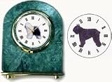 Bouvier des Flandres Marble Arch Clock, 2.5 Inches Tall
