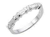 0.50 cts Baguette Diamonds Band - Platinum, 18kt White or Yellow Gold