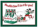 Mountain Dew Six Pack Metal Sign