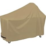Weather Ready Round Grill with Table Cover (Khaki) (27H x 44.5W x 62D)