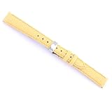 Watchband Genuine Lizard Yellow 14mm