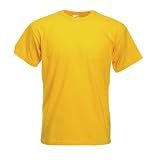 Fruit of the Loom Heavy Cotton T in Yellow Size 3XL (SA101) [Apparel] [Apparel]