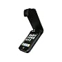 igadgitz echtes Leder Tasche Schutzh�lle Etui Case H�lle Handytasche aufklappbar in Schwarz f�r Apple iPhone 3G & 3GS 8gb 16gb & 32gb + abnnehmbare G�rtelbefestigung + Display Schutzfolie