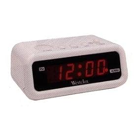 Westclox Meteor White .6 Red Display - 114761 by GENERAL TIME CORP