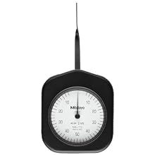 Mitutoyo 546-112 Standard Dial Tension Gauge, 2mNm Graduation, 6-50mN Range