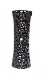 5.75 x 16"Black Ceramic Vase