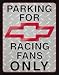 Chevy Racing Parking Tin Sign
