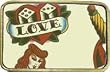 Outer Rebel Mens "Love" Metal Belt Buckle Style BU103