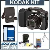 Kodak EasyShare Z915 Zoom Digital Camera Kit, - Black - with 4 GB SD Memory Card, Camera Case, Table Top Tripod, Adorama Digital Camera & Lens Cleaning Kit, 4 AA Nickel Metal Hydride (NiMH) 2300 mAH Rechargeable Batteries with with 2-Hour AA & AAA Quick Charger,
