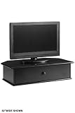 Drayton Tv Turntable With Drawer, 8.5Hx20W, BLACK