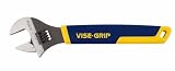 Irwin 2078612 Vise Grip 1-1/2-Inch Jaw Capacity 12-Inch Adjustable Wrench with Comfort Grip