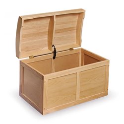 Barrel-Top Toy Chest - Natural by Badger Basket
