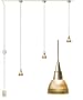 LitesNow Valo Instant Track Three Light Pendant Light Kit, Silver #KV0007