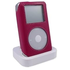 Sena iPOD 4th Generation Magenta Leather Case With Belt Clip (20GB - U2 - 30 GB PHOTO)
