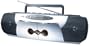 JWin Electronics JXP315 Portable Boombox with Dual Cassette Deck and AM/FM Radio