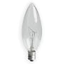 GE 48393-12 25 Watt Decorative Blunt Tip Candelabra Base Light Bulb, Crystal Clear, 6-Pack