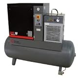 - Chicago Pneumatic Quiet Rotary Screw Air Compressor with Dryer - 10 HP, 460 Volts, 3 Phase, Model# QRS10HPD-125