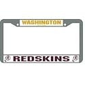 Washington Redskins Chrome License Plate Frame