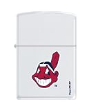 Zippo Lighter MLB Cleveland Indians White Matte