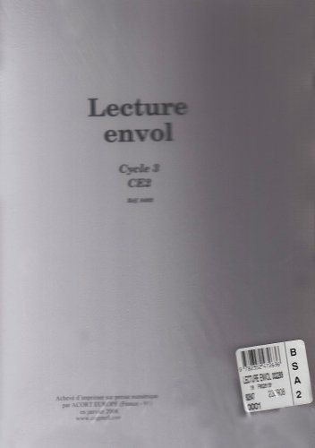 Lecture Envol - Fichier Travaux Diriges - CE2