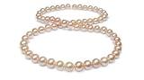 6.5x7mm Peach Freshwater cultured pearl necklace