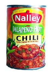 NALLEY JALAPENO HOT CHILI CONCARNE W BNS 12 CT. by Canned Foods