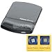 Electronics : Fellowes Gel Black Wrist Rest & Mouse Pad w/Microban (9175101)