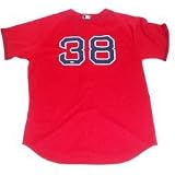 Curt Schilling Red Authentic Red Sox Jersey Signed On Back
