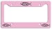 Jesus Fish Licese Plate Frame - Pink/Black
