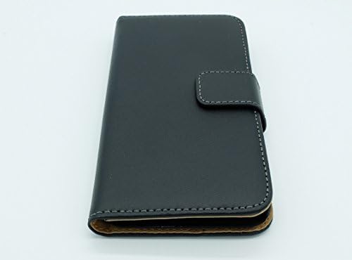 iPhone 6 Case, Wallet PU Leather Case Flip Cover Case Built-in Card Slots & Stand (pure black)