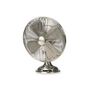 Hunter Century 12" Table Fan - Brushed Nickel by Hunter