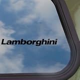 Lamborghini Black Decal Logo Bull Car Truck Window Sticker 