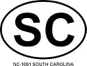 SOUTH CAROLINA Oval Bumper Sticker