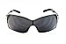 A80-kp Khan Aviator Turbo Sunglasses with Pouch (P1876C Nickel/Black Logo-Dark, uv400)