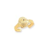 Scallop Shell Toe Ring in 14 Karat Gold