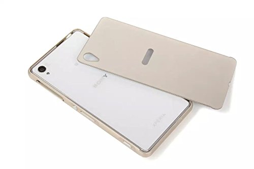 Sony Z3 Case, Hi5Gadget ZLDECO Luxury Metal Frame + PC Back Case Bumper Cover Protective for Sony Xperia Z3 D6653 D6603 D6643 D6616 (Champagne gold)