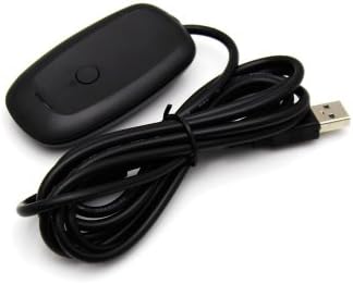 Supersaving360 PC USB Gaming Receiver Adapter for Microsoft Xbox 360 Wireless Controller Black