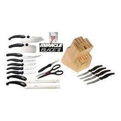 Miracle Blade III 16 Piece Knife and Block Set Miracleblade