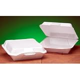Genpak Jumbo 1 Compartment Hinged Container 25000W