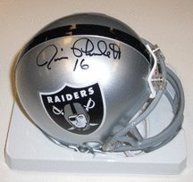 Jim Plunkett Autographed Oakland Raiders Mini Helmet (Unframed)