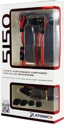 Atomic 9 Red 5150 Sport Performance Earphones (Sold by 1 pack of 3 items) PROD-ID : 1945172