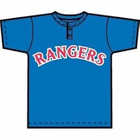 <b>Majestic MLB Crewneck Replica Jersey (T-Shirt)-Texas Rangers, Xtra Large</b>