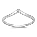 CHOOSE YOUR COLOR Sterling Silver Chevron Thumb Ring
