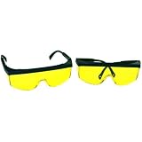 2 Safety Glasses Yellow Eye Protection Shooting Tools